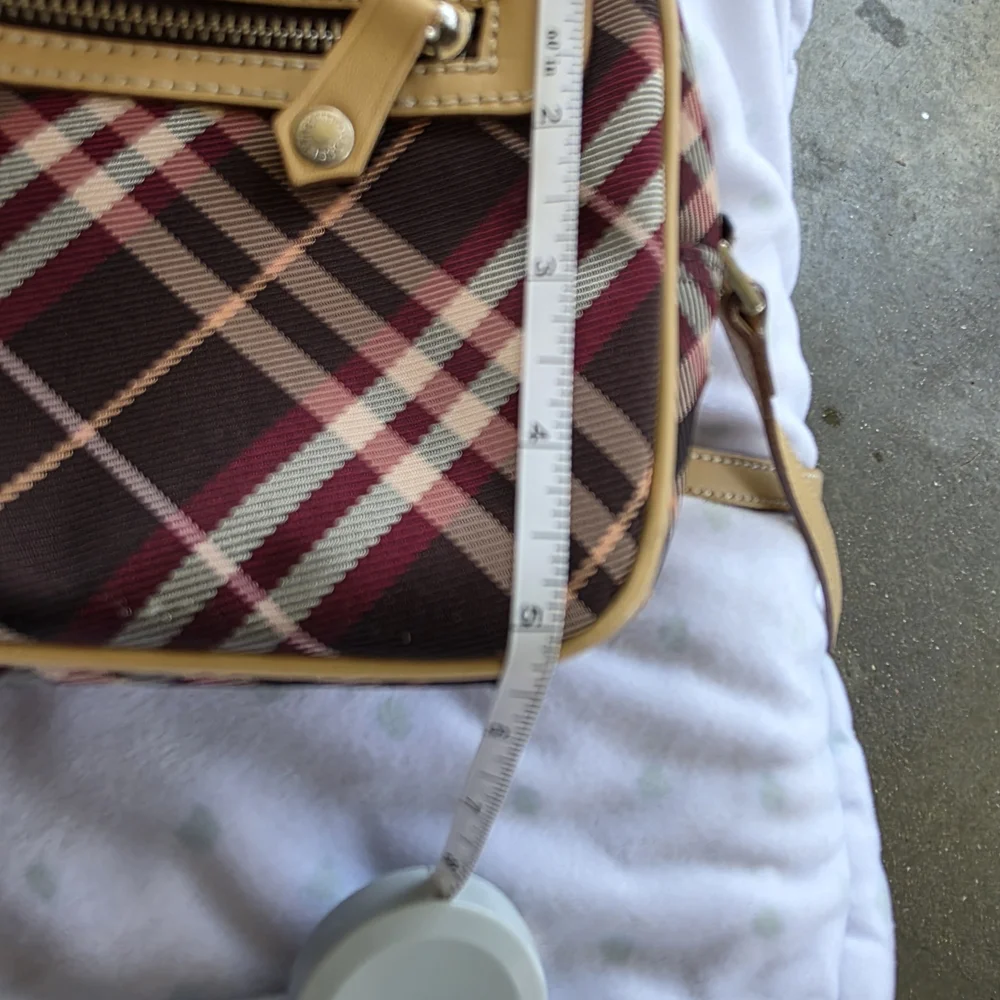 Burberry Blue Label London Plaid Crossbody Bag - Brown and Yellow - Picture 3 of 16
